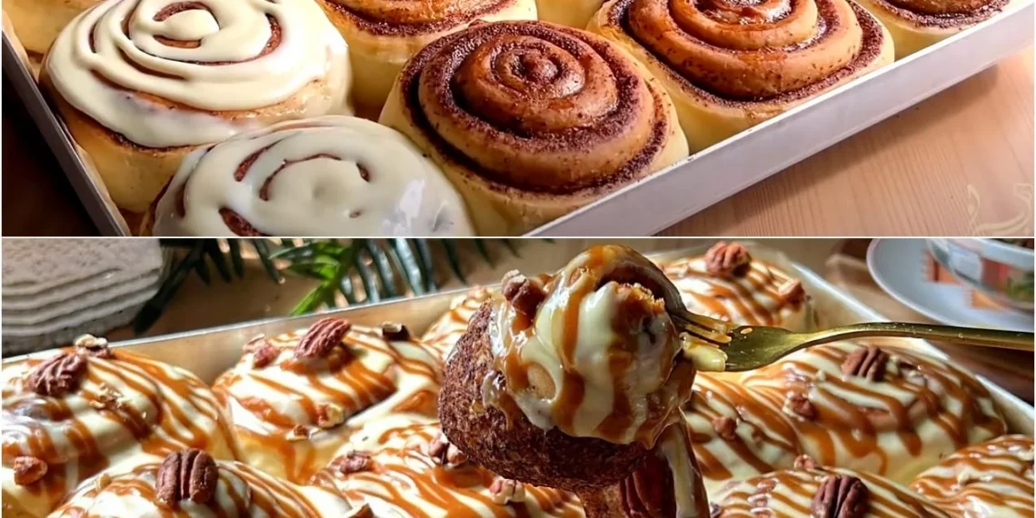 Zimtschnecken mit Baumwollteig wie Wolken