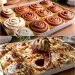 Zimtschnecken mit Baumwollteig wie Wolken