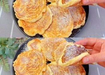 Apfel Joghurt Pfannkuchen in 3 Minuten