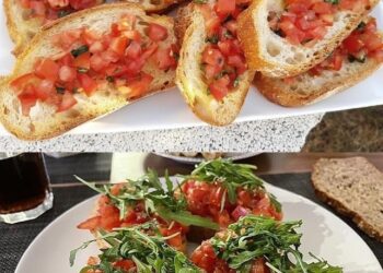 Bruschetta mit Tomaten und Knoblauch - Mega lecker, fertig in 10 Minuten!