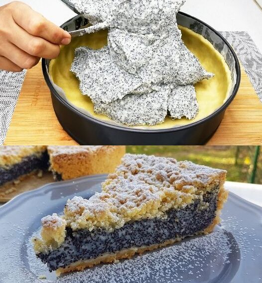 Mohnkuchen mit Schmand