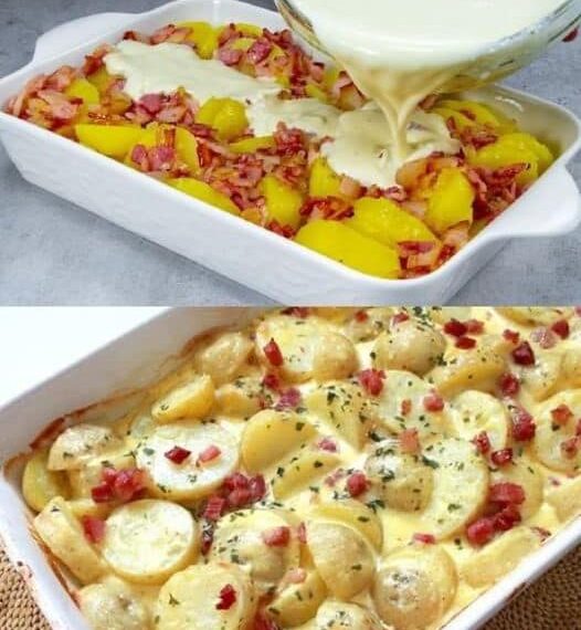 Carbonara kartoffeln fertig in 20 min - Leckerer als im restaurant
