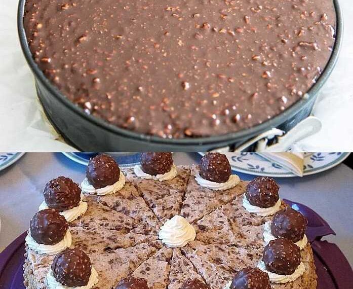 In 20 Minuten fertig und ohne Backen, Ferrero Rocher Torte