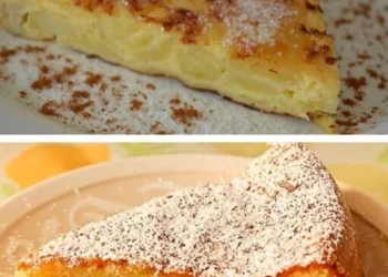 Das französische Dessert, zubereitet mit nur 1 Tasse Milch und 2 Äpfeln: Es hat sehr wenige Kalorien und ist in 10 Minuten zubereitet.
