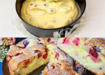 Flash-Kirschkuchen mit Vanillepudding: Jedes Stück zergeht auf der Zunge