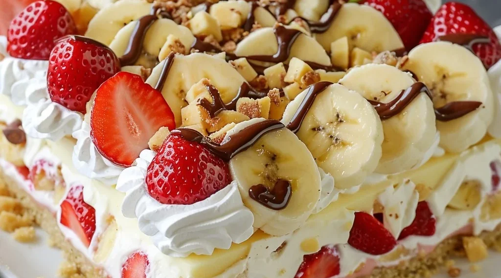 Leichte Bananensplit-Torte ohne Backen