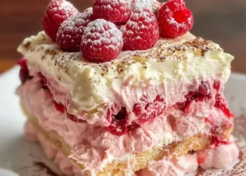 Weißes Schokoladen-Himbeer-Tiramisu