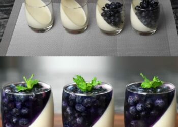 Blaubeer-Panna Cotta: Cremige und fruchtige Süße