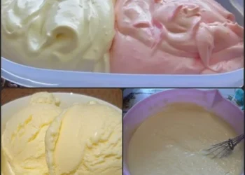 Eis ohne Eismaschine, das beste Eis