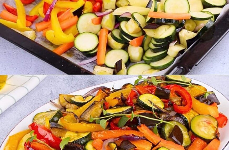 Gebackenes Gemüse: das Rezept für eine farbenfrohe, leckere und einfach zuzubereitende Beilage