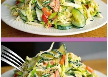 Gurkensalat mit Chinakohl zum Abnehmen in 5 Minuten