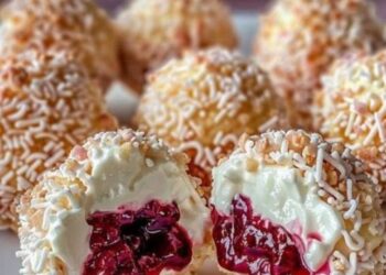 Himbeer Frischkase Kugeln