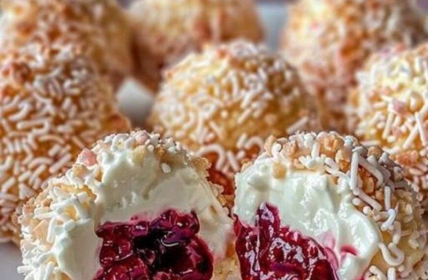 Himbeer Frischkäse Kugeln - Welt Rezept