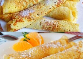 Ich backe sie jede Woche, 3 Minuten Ungarische Palatschinken mit 500 ml Milch