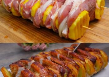 Im Ofen gebackene Rindfleischspieße