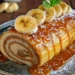 Karamell-Bananen-Rollkuchen