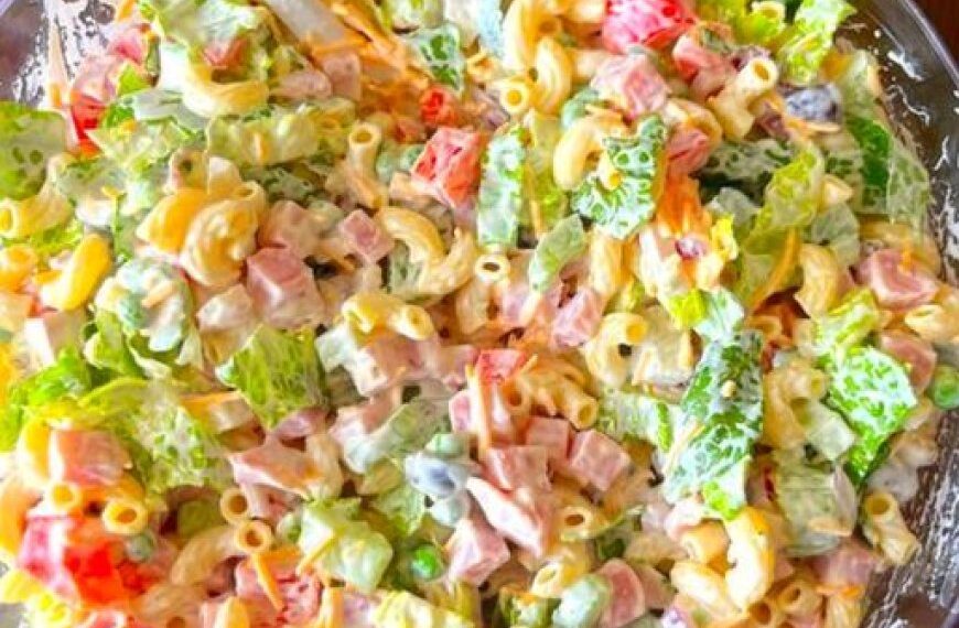 Nudelsalat mit Joghurt Soße