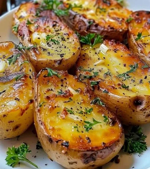 Ofenkartoffeln mit Knoblauch und Butter