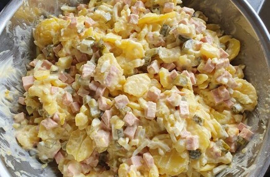 Ohne Schnickschnack, Frischer Kartoffelsalat zum Abnehmen mit 750 g Kartoffeln