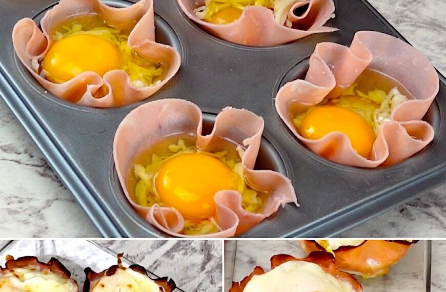 Schinken- und Eierbecher: das schnelle und leckere Vorspeisenrezept, das Sie lieben werden