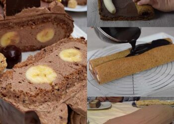 WUNDERBARER BANANENROLLE MIT SCHOKOLADE