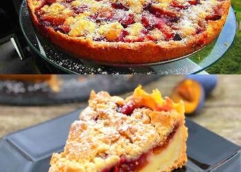 Saftiger Zwetschgenkuchen mit Zimtstreuseln und Quark-Öl-Teig