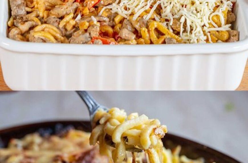 Das ist Saulecker, Gyros Spätzle Auflauf in 5 MInuten im Ofen