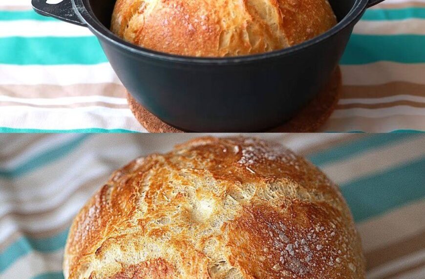 Nur 4 Zutaten! Dieses hausgemachte Brot kann jeder backen