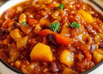 Afrikanischer Erdnusseintopf – Würzig, herzhaft und vegan!