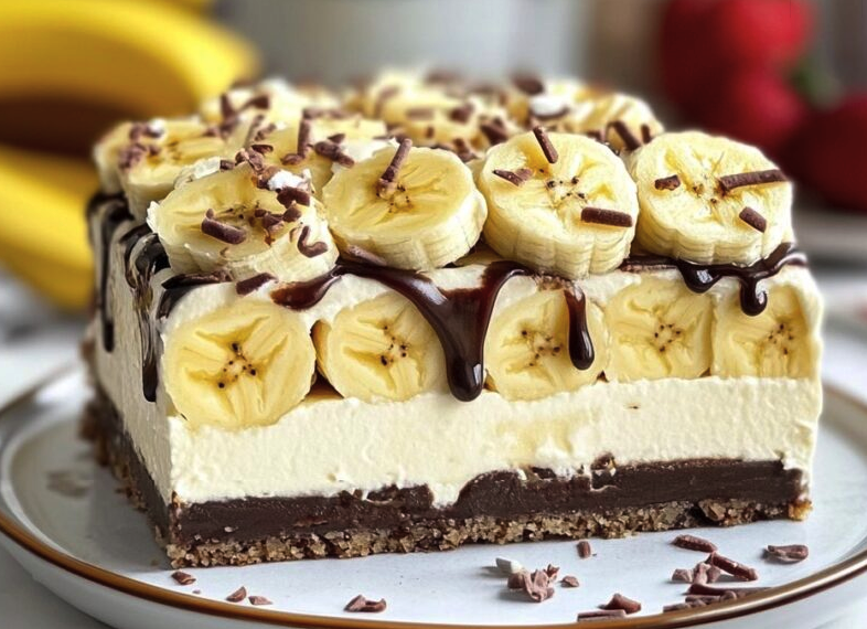 Bananensplit Torte ohne Backen – Süßer Genuss in nur wenigen Minuten!