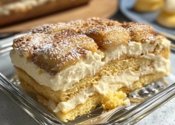 Bienenstich-Tiramisu: Cremig trifft auf Crunch