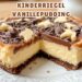 Käsekuchen mit Kinderriegel & Vanillepudding