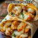 Knoblauch-Käse-Hähnchen-Wraps