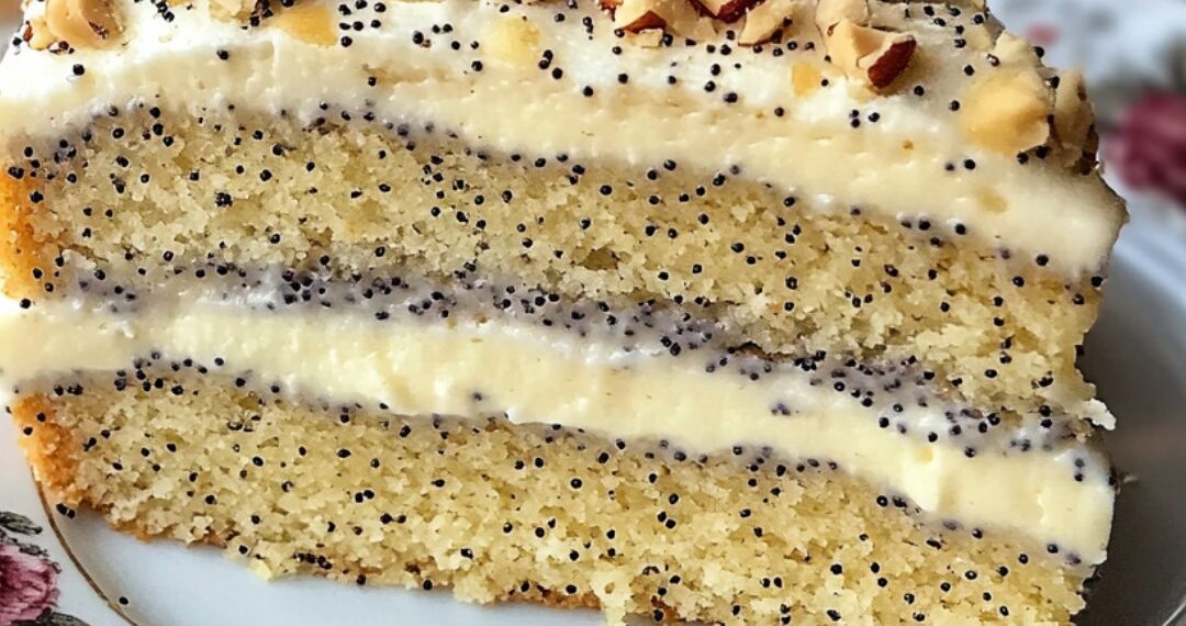 Mohnkuchen mit Paradiescreme – Einfach und Lecker!