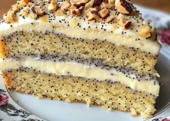 Mohnkuchen mit Paradiescreme – Einfach und Lecker!