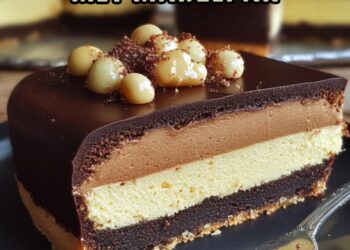 Mozart-Käsekuchen mit Marzipan, Nougat und Schokolade – Ein Genuss für Naschkatzen