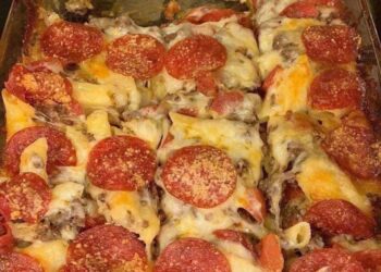 Peperoni-Pizza-Auflauf