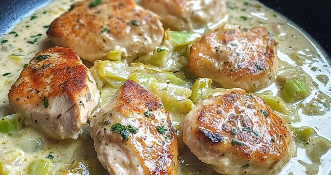 Puten-Medaillons in Lauch-Rahm-Soße – Schnell & Köstlich!