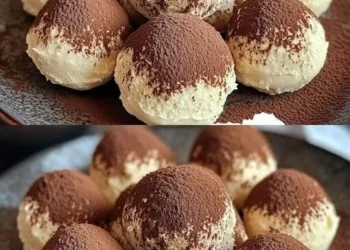 Tiramisu Kugeln mit 200 g Mascarpone und 120 g Löffelbiskuits