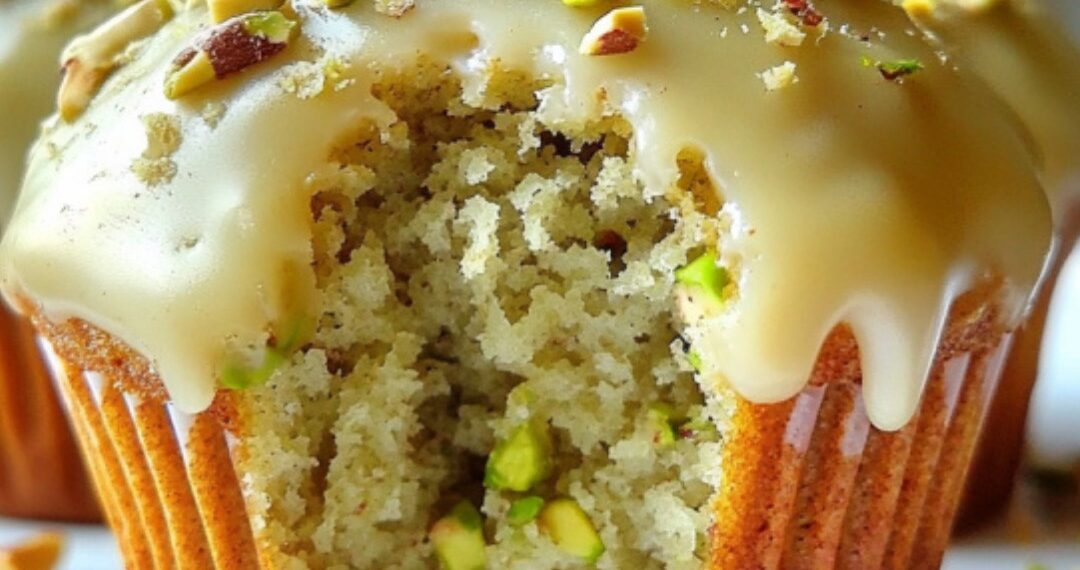Weiße-Schokolade-Pistazien-Muffins