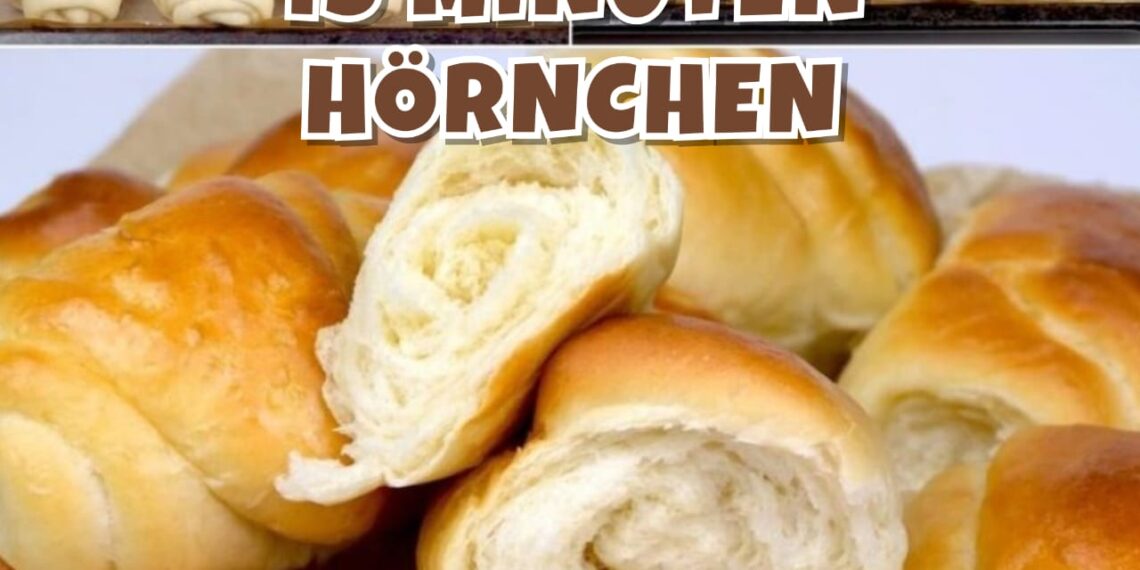 15 MINUTEN HÖRNCHEN besser als vom Bäcker, fluffig zart