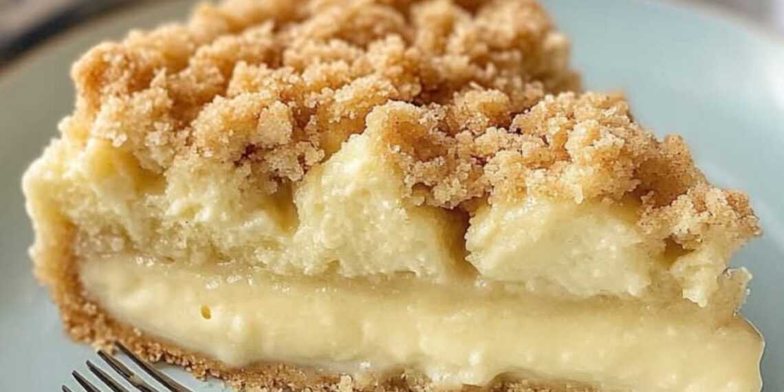 Apfel-Pudding-Kuchen mit Streuseln – Saftiger Genuss mit Knusper-Topping!