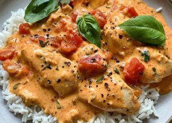 Hähnchen mit Reis und Tomatensoße – Einfach & Herzhaft!