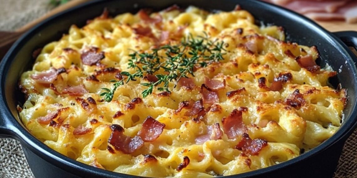 Spätzle-Auflauf mit Schinken – Herzhafter Genuss!
