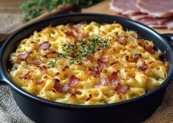 Spätzle-Auflauf mit Schinken – Herzhafter Genuss!