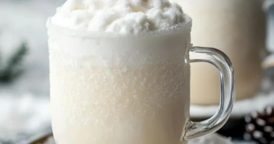 Dieses Rezept heißt „Frostiger Schneepunsch“.