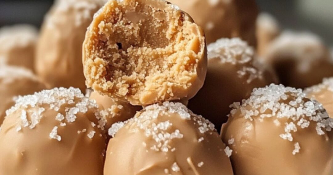 3-Zutaten Erdnussbutter-Kugeln mit Frischkäse – Unglaublich lecker!