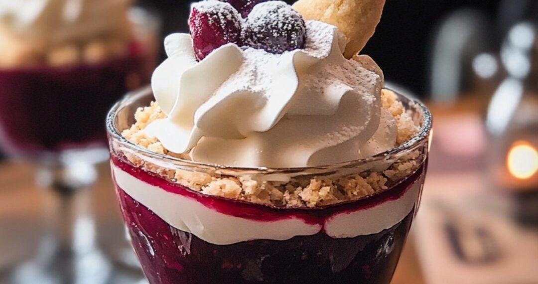 Vanillekipferl-Kirsch-Dessert – Der perfekte Nachtisch für die Winterszeit!
