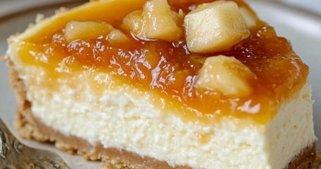 Winterlicher Käsekuchen mit Bratapfel – Ein winterlicher Genuss!