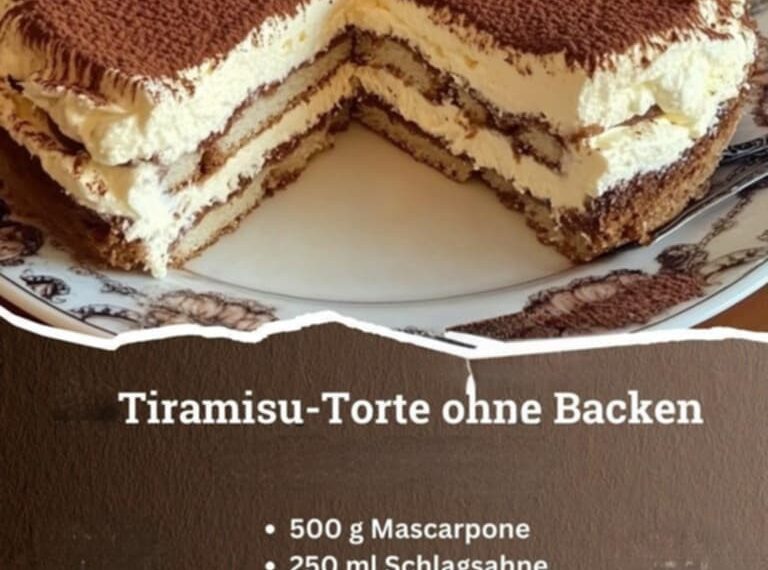 Tiramisu-Torte ohne Backen
